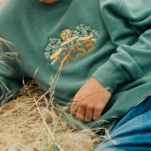 UCSB Oak & Banner Embroidered Crew