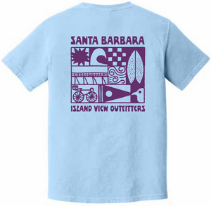 Santa Barbara Coastal Trip Tee - Hydrangea