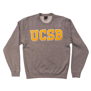 UCSB Applique Crewneck – Heather Gray