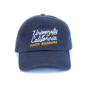 UCSB Dad Cap - Navy Script