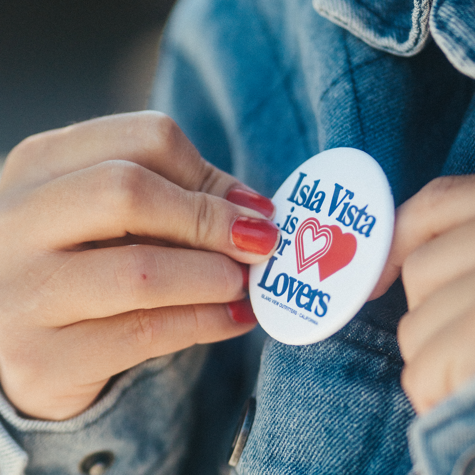Isla Vista is For Lovers Button