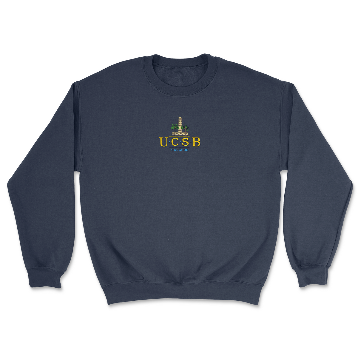 UCSB Storke Plaza Embroidered Crew