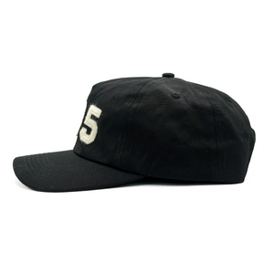 805 Felt 5 Panel Snapback - Black