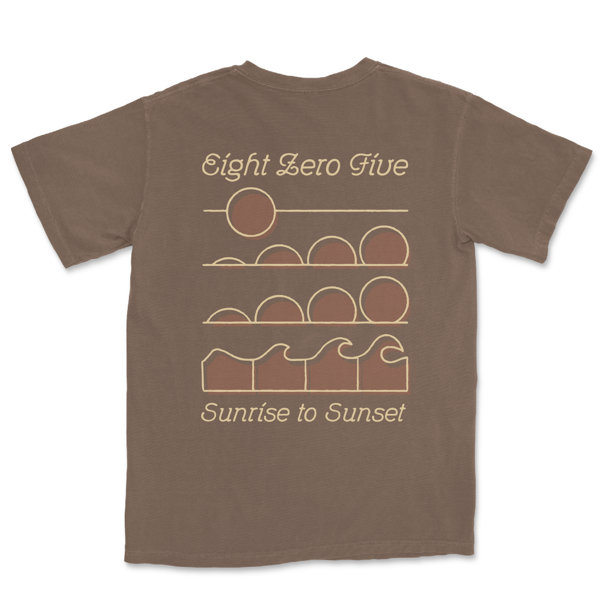 Sunrise to Sunset 805 Tee - Espresso