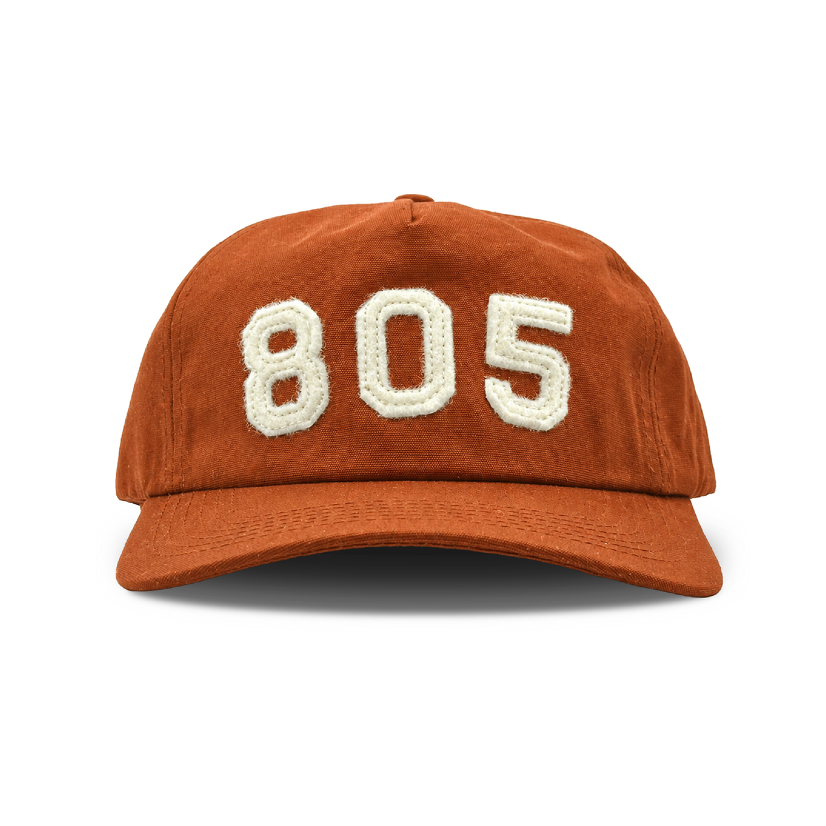 805 Felt 5 Panel Snapback - Rust