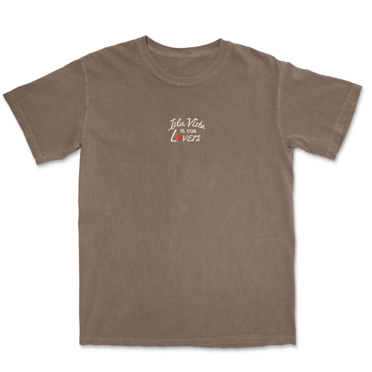 Isla Vista is for Lovers Postcard Embroidered Tee