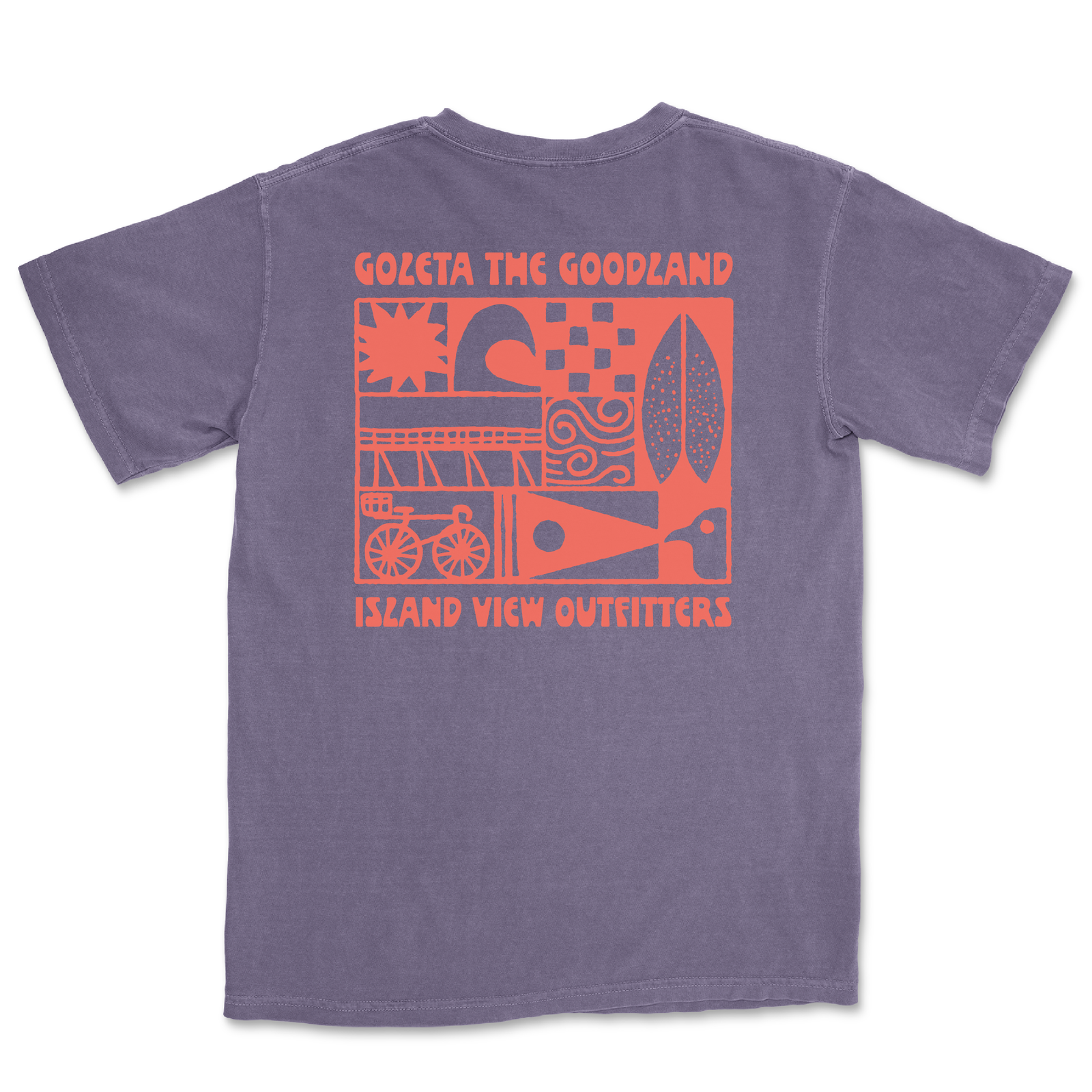 Goleta Coastal Trip Tee [Wine]
