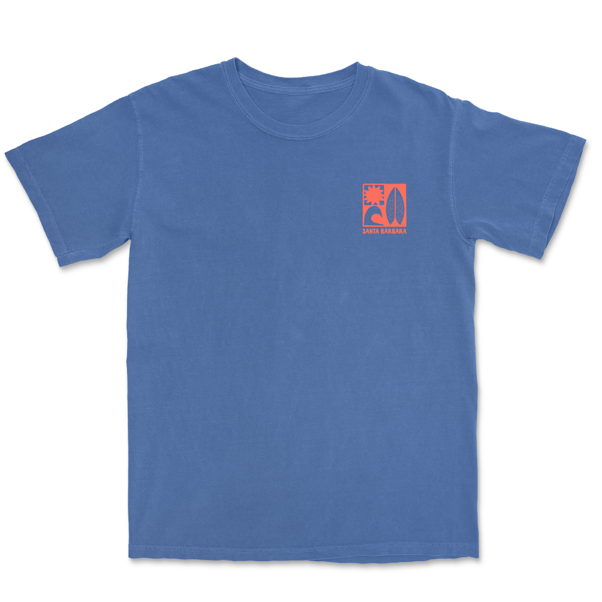 Santa Barbara Coastal Trip Tee - Flo Blue