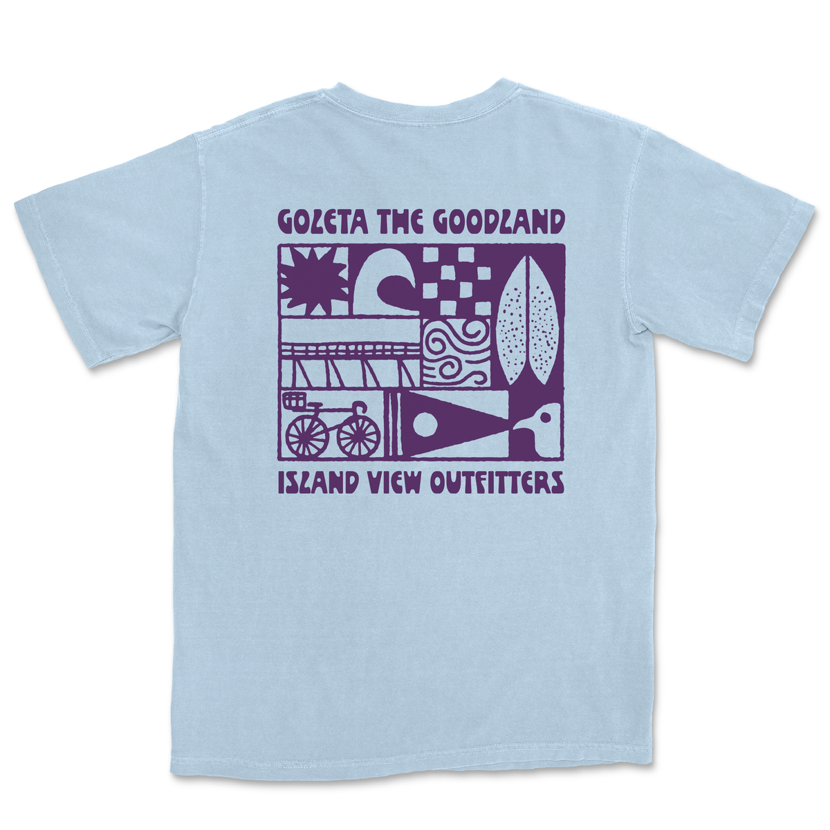 Santa Barbara Coastal Trip Tee - Hydrangea