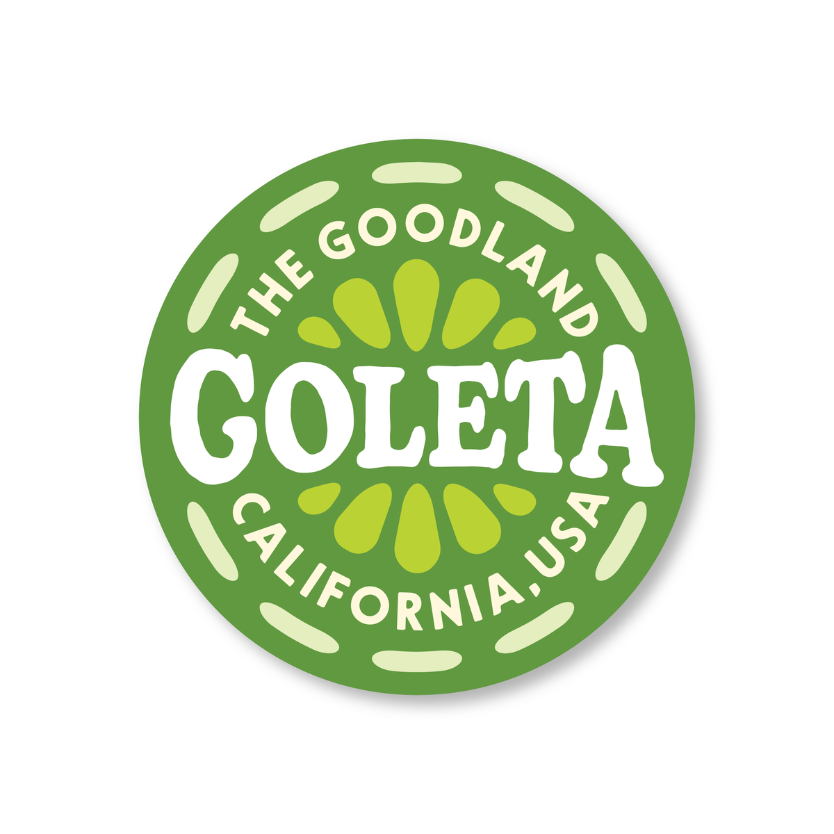 Slice of Goleta Sticker - Lime