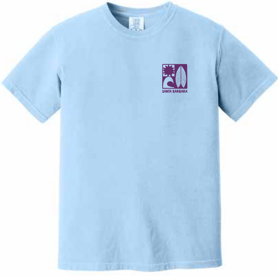 Santa Barbara Coastal Trip Tee - Hydrangea