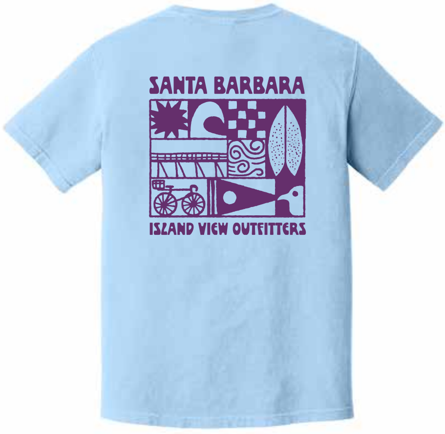Santa Barbara Coastal Trip Tee - Hydrangea