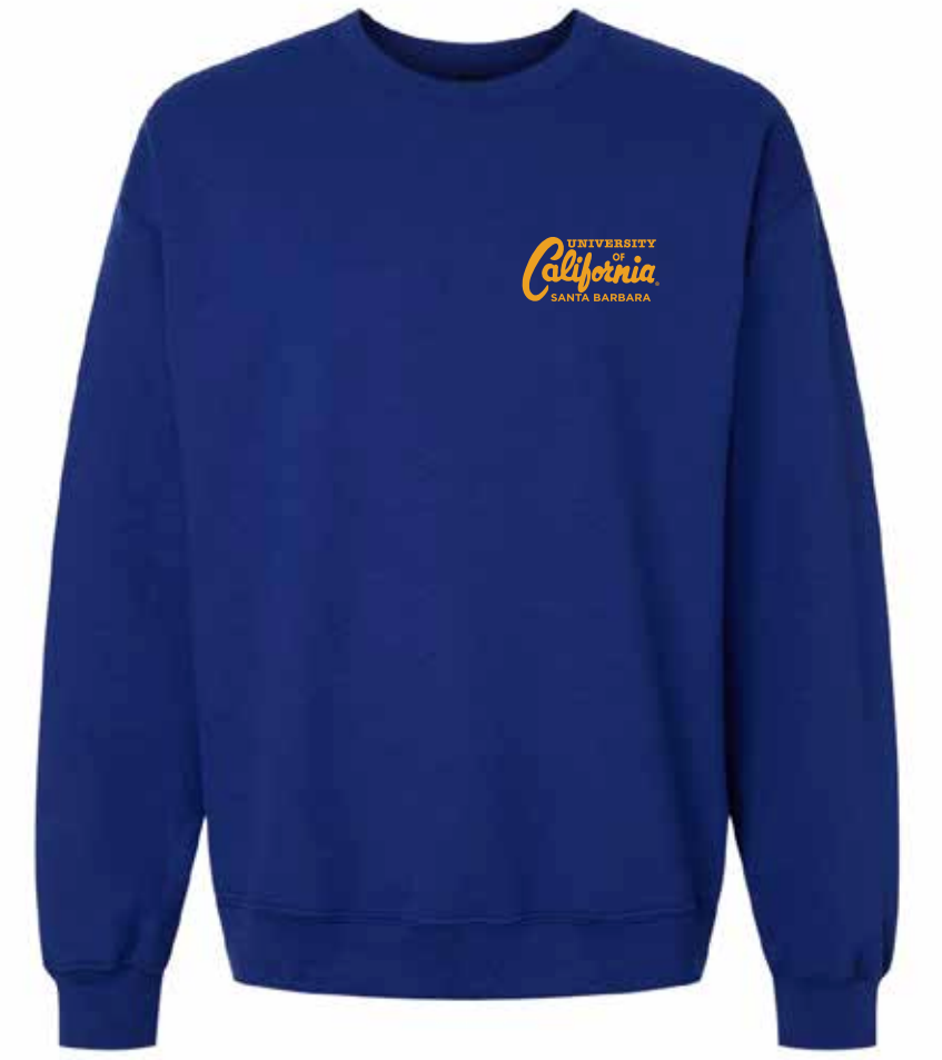 UCSB Warehouse Deep Royal Embroidered Crew [Discontinued]