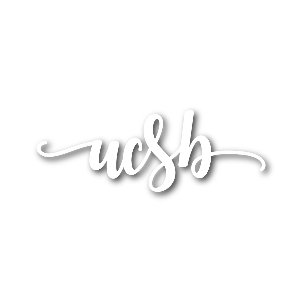 UCSB Cursive Sticker