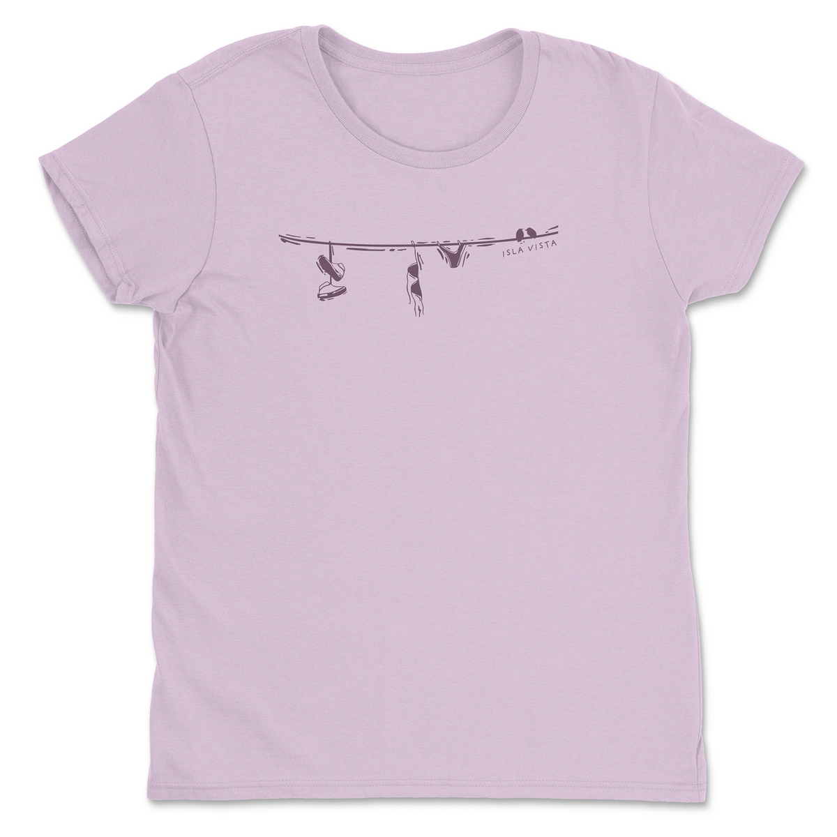 Isla Vista Clothesline Boxy Crop Tee