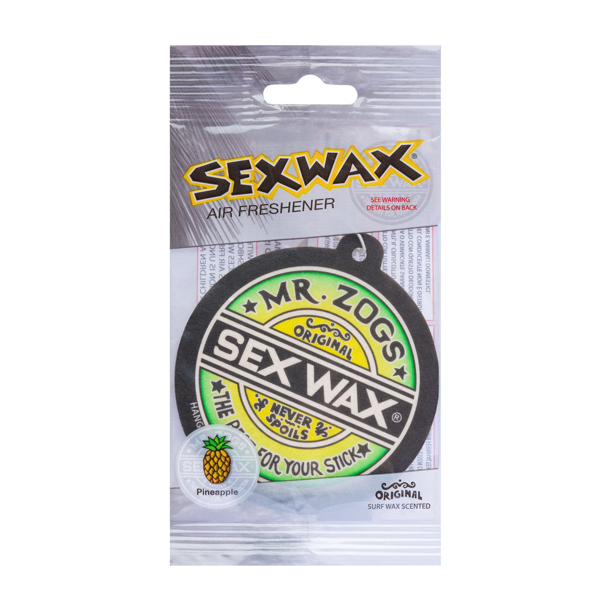 Mr. Zogs Sexwax Air Freshener - Pineapple