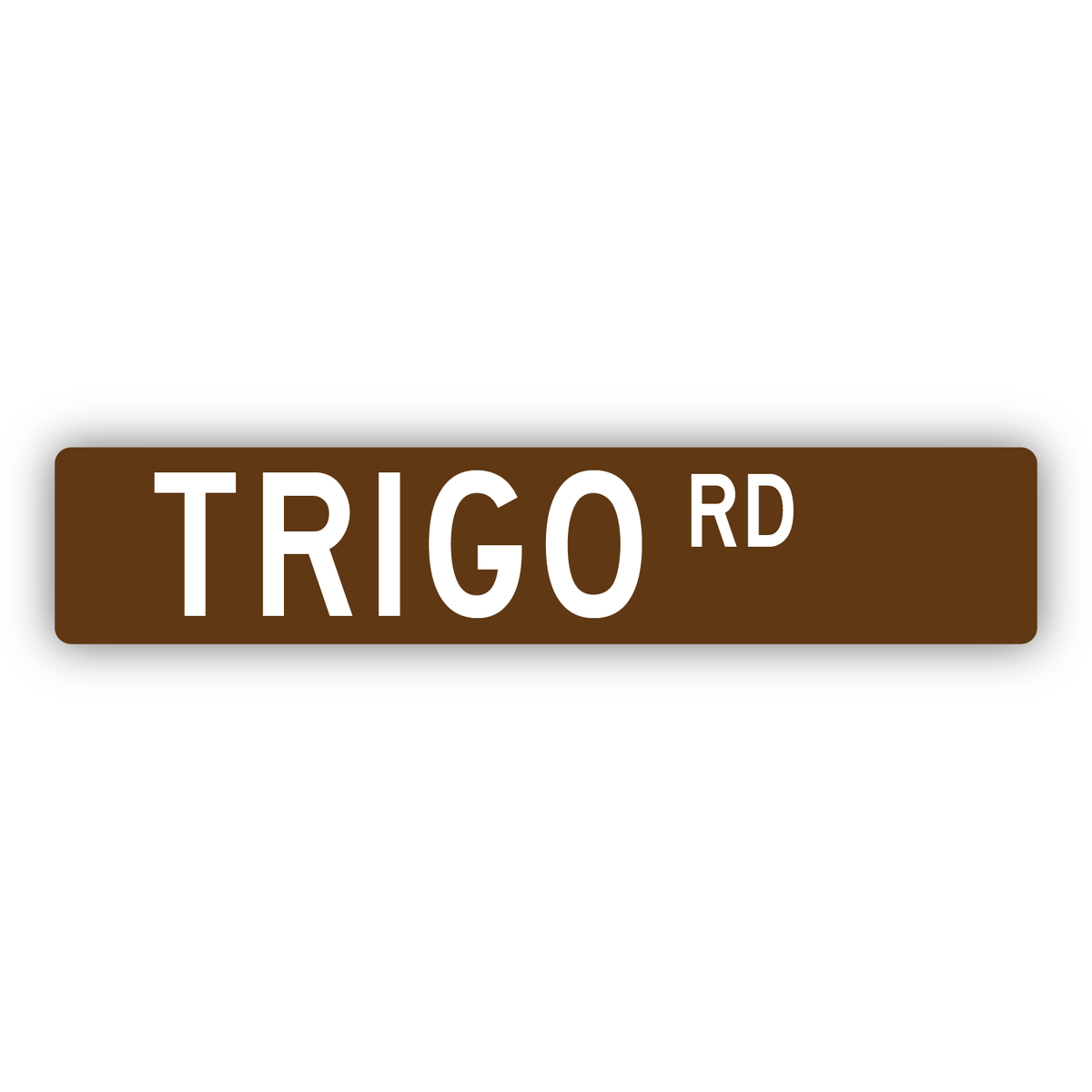 Trigo Rd. Street Sign Sticker