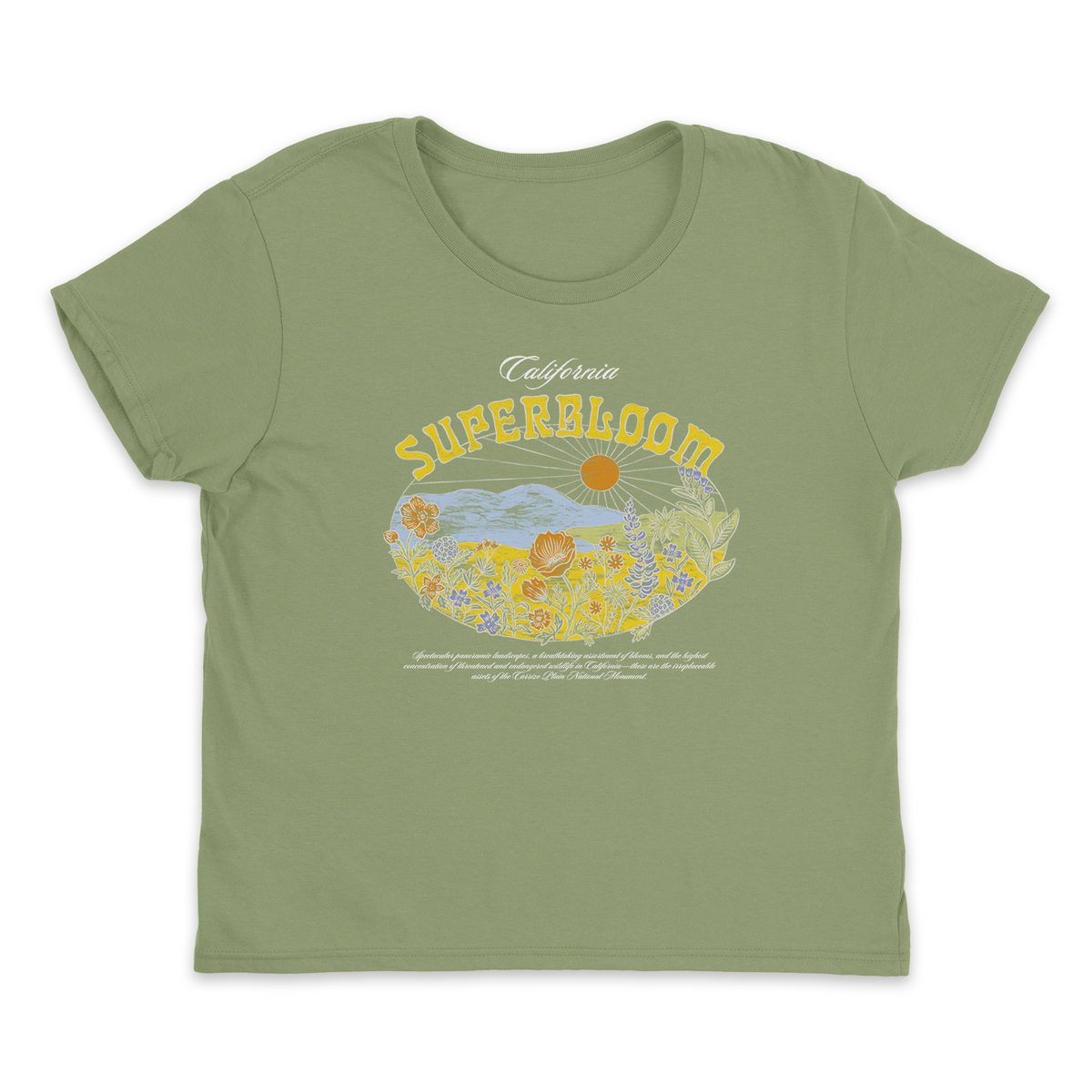 Bloom Baby Tee (Artichoke)