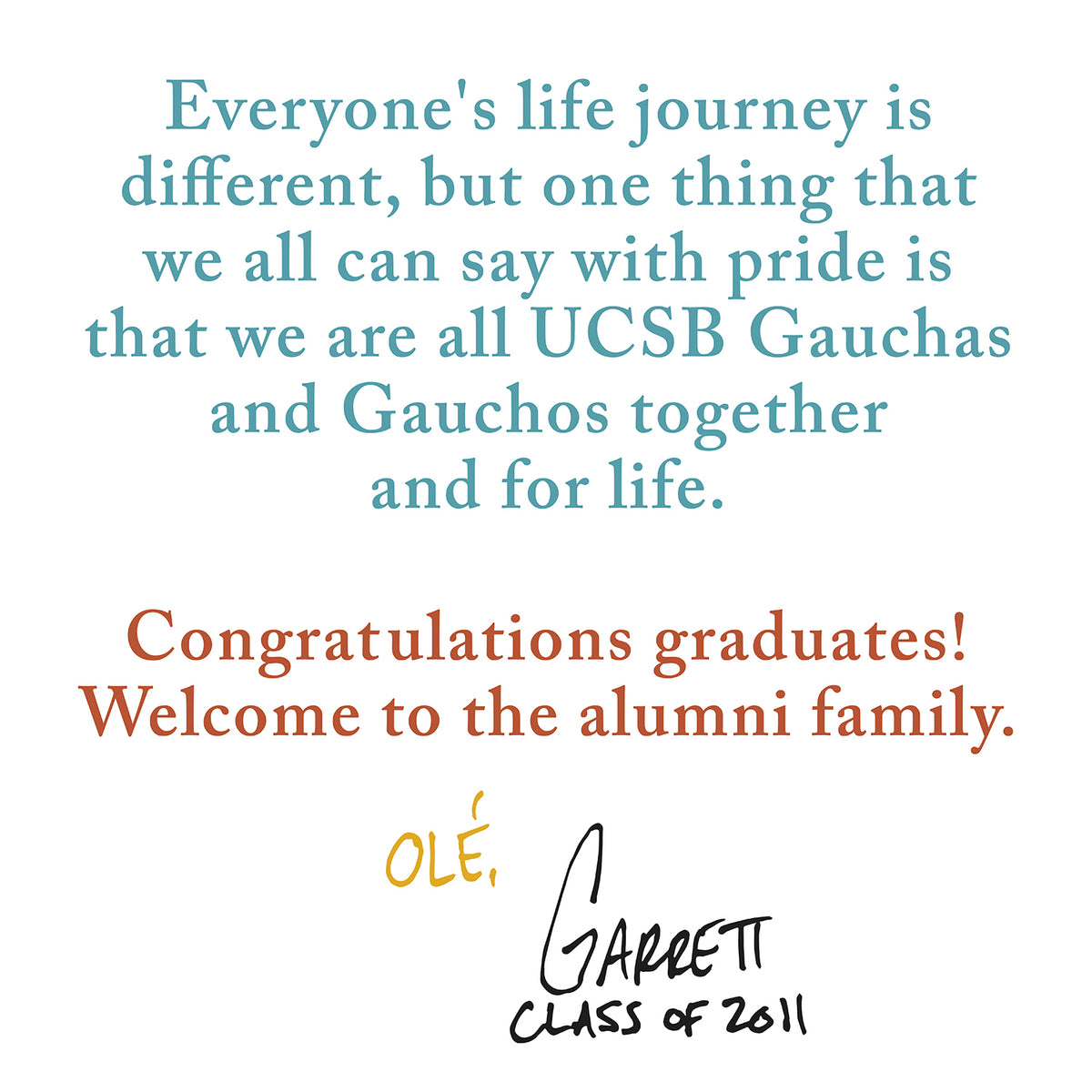 UCSB Gaucho Fam Tee [Discontinued]