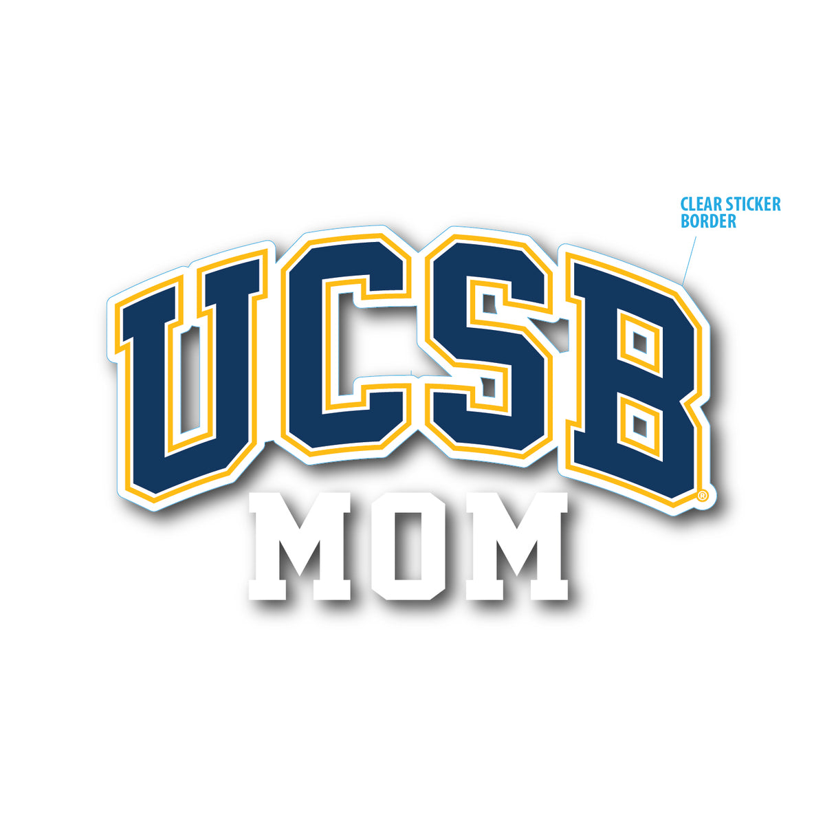 UCSB Mom Die Cut Sticker