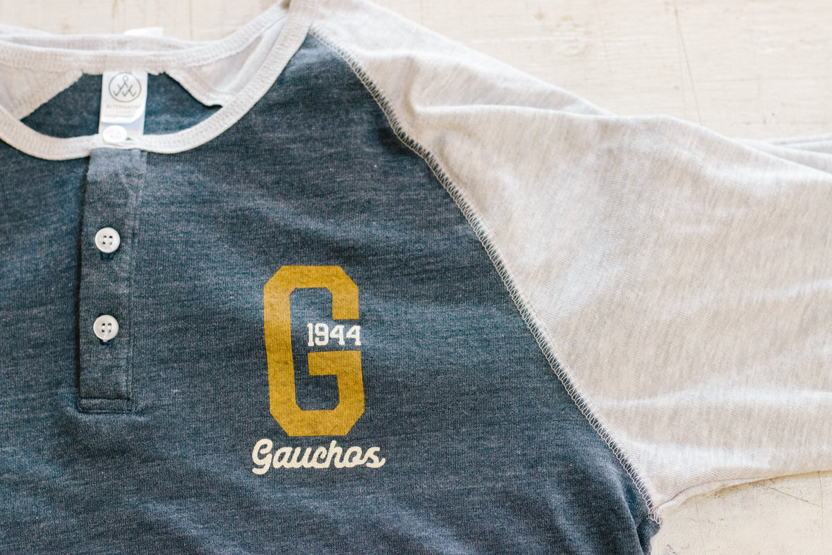 UCSB Gauchos Blended 3/4 Sleeve Henley [Archived]