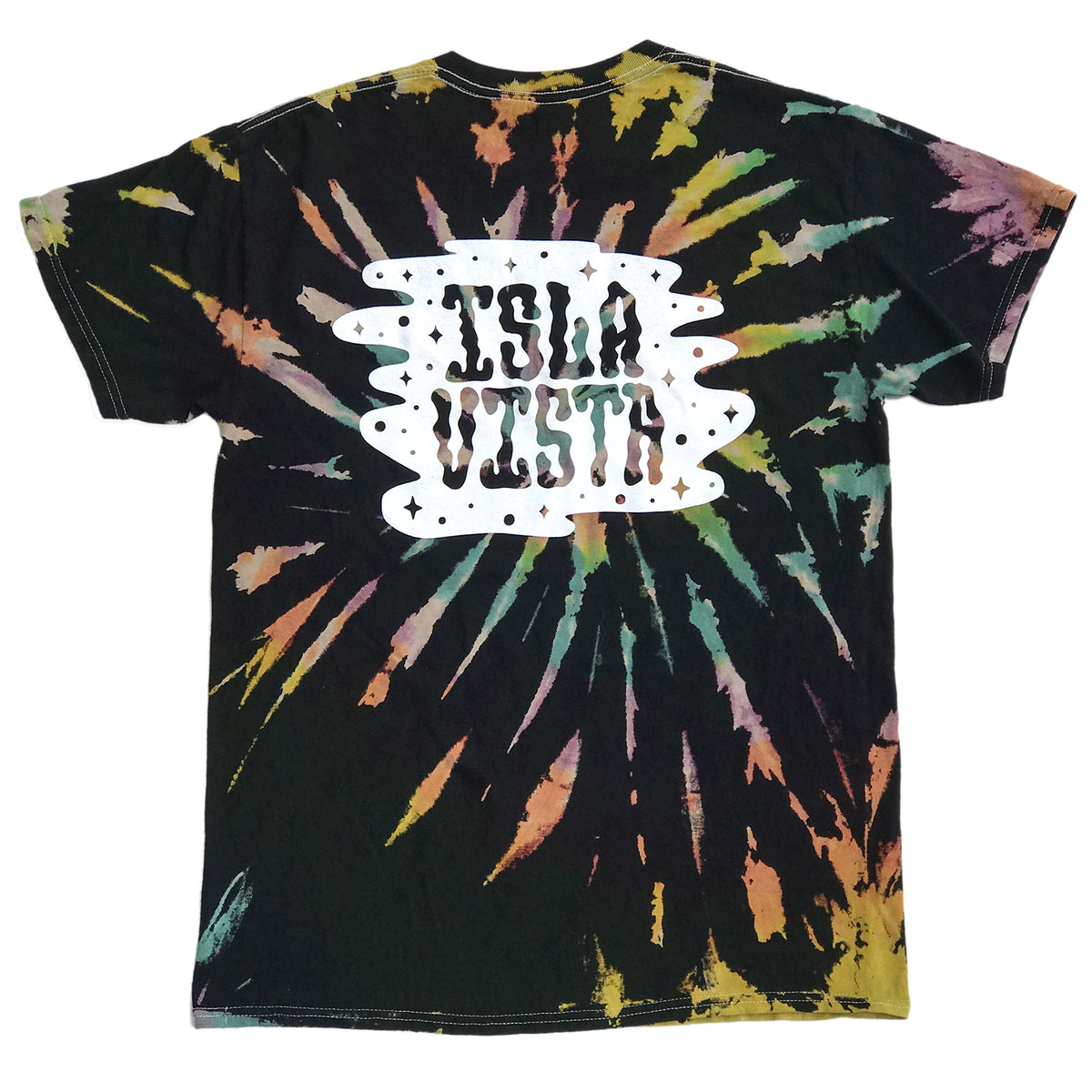 Isla Vista Blowin&#39; Smoke Tie Dye Tees - Black [discontinued]