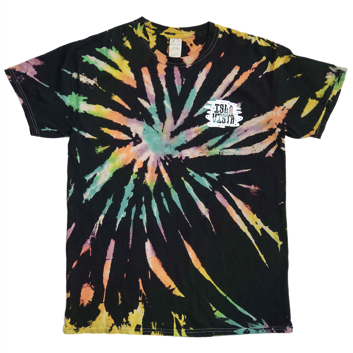 Isla Vista Blowin&#39; Smoke Tie Dye Tees - Black [discontinued]