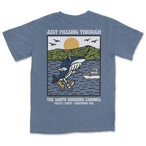 Just Passing Through: Whale Crossing Tee