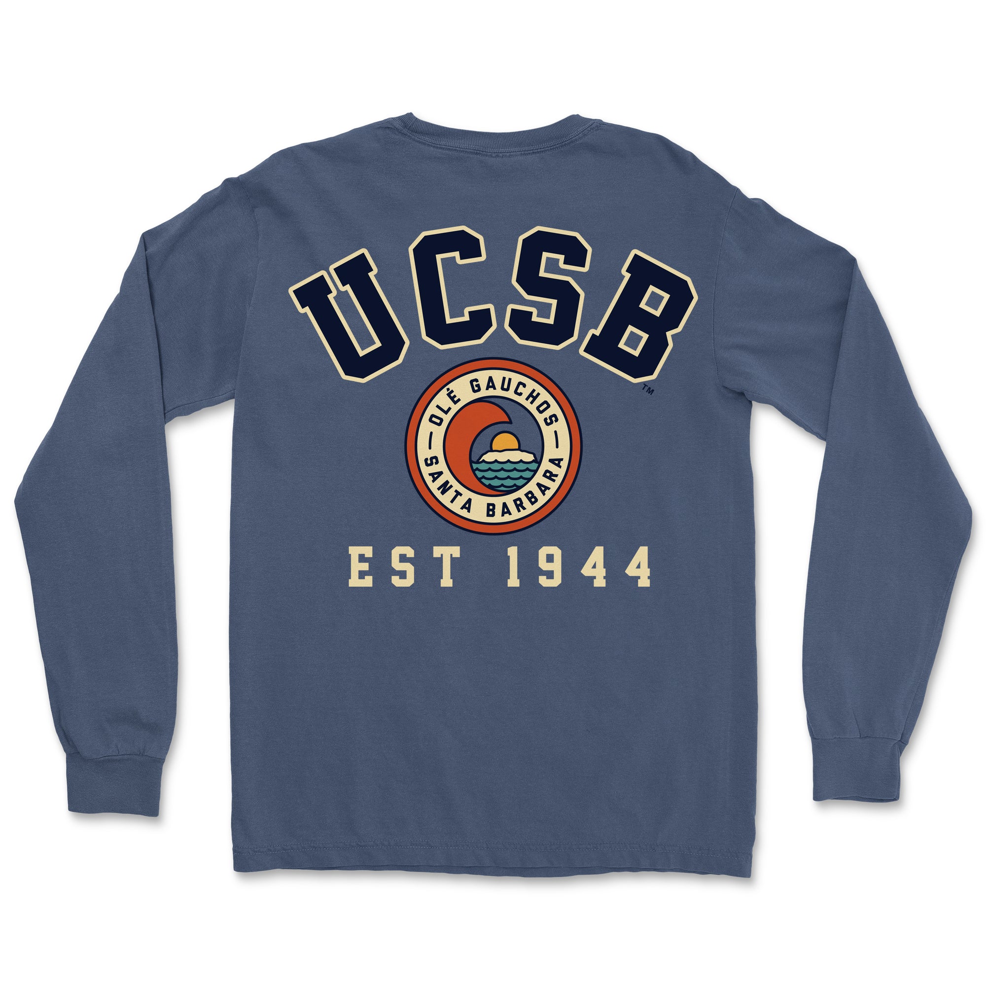 UCSB Pigment Dyed Long Sleeve with Pocket