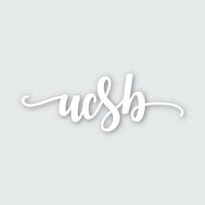 UCSB Cursive Sticker