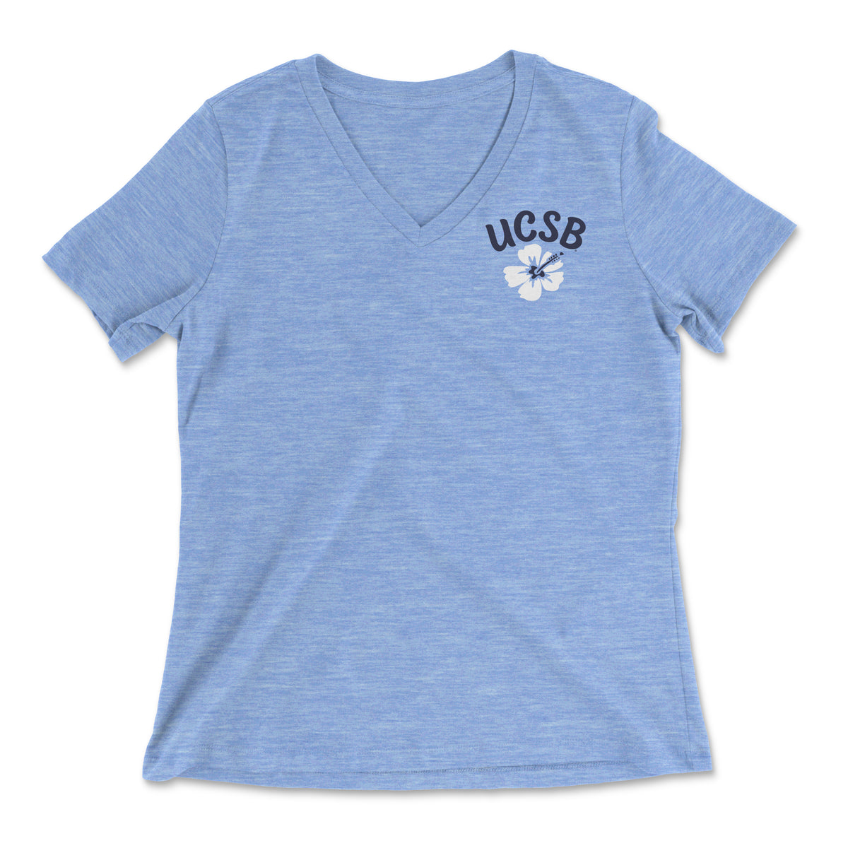 UCSB Hibiscus V-Neck Tee [Discontinued]