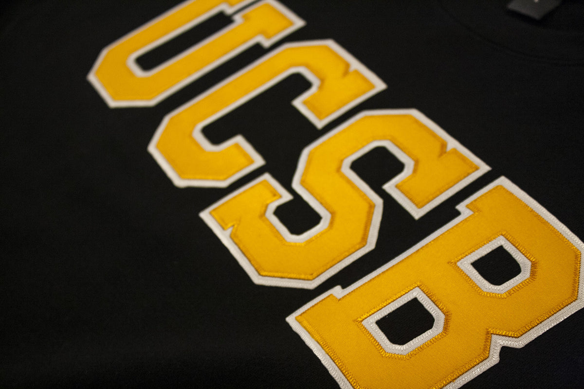 UCSB Applique Crewneck – Black - Island View Outfitters