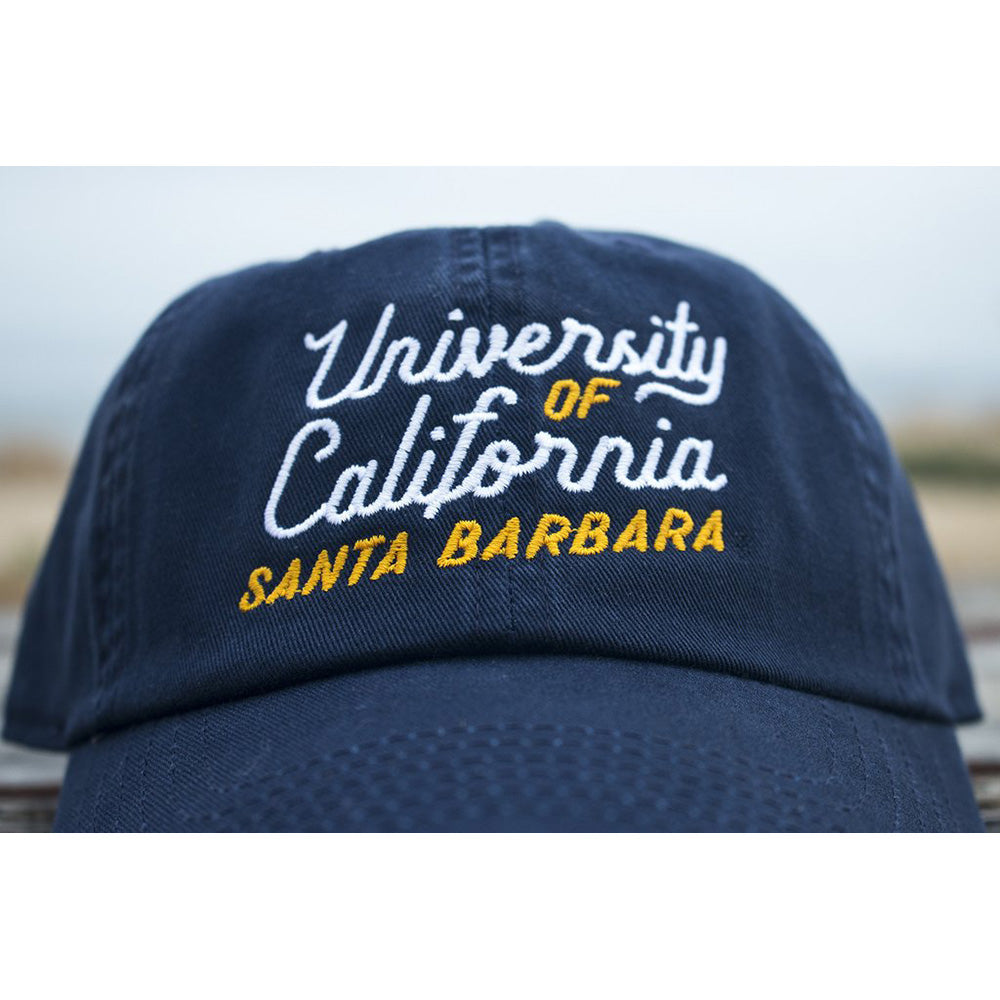 Ucsb Graduation Cap UCSB Dad Cap - Navy Script - Island View Outfitters
