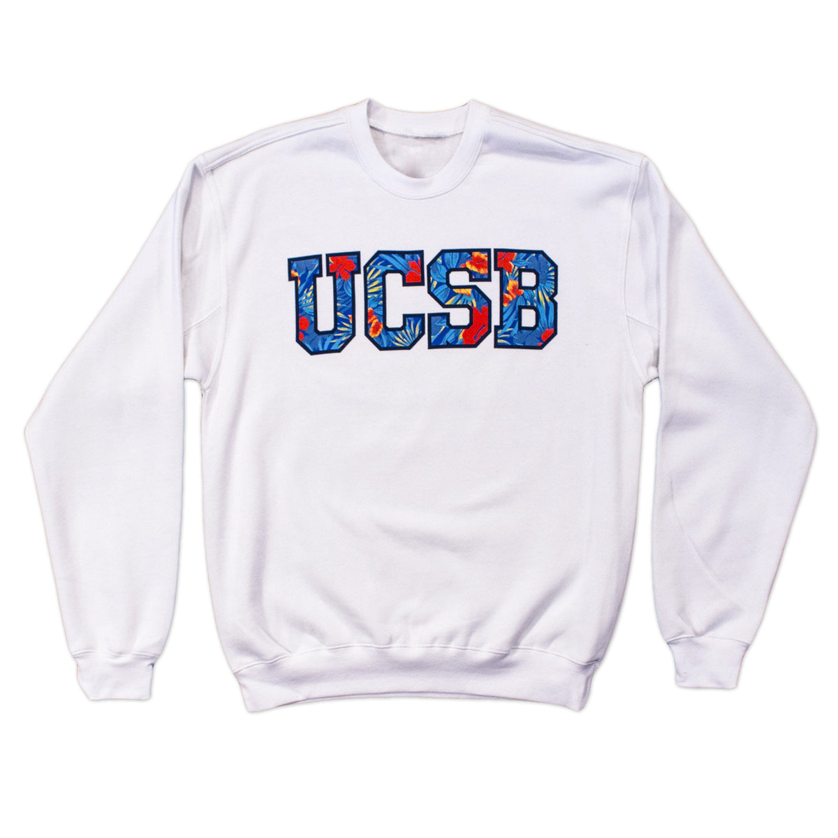 UCSB Floral White Crewneck [discontinued]