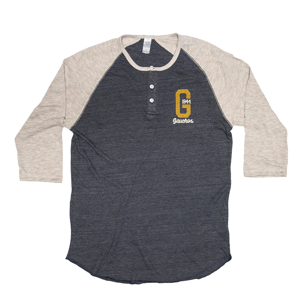 UCSB Gauchos Blended 3/4 Sleeve Henley [Archived]